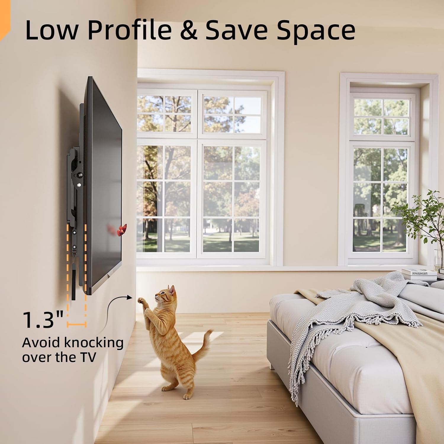 Detalle 1 de IWORKBOARD Tilting TV Mount 132 lbs