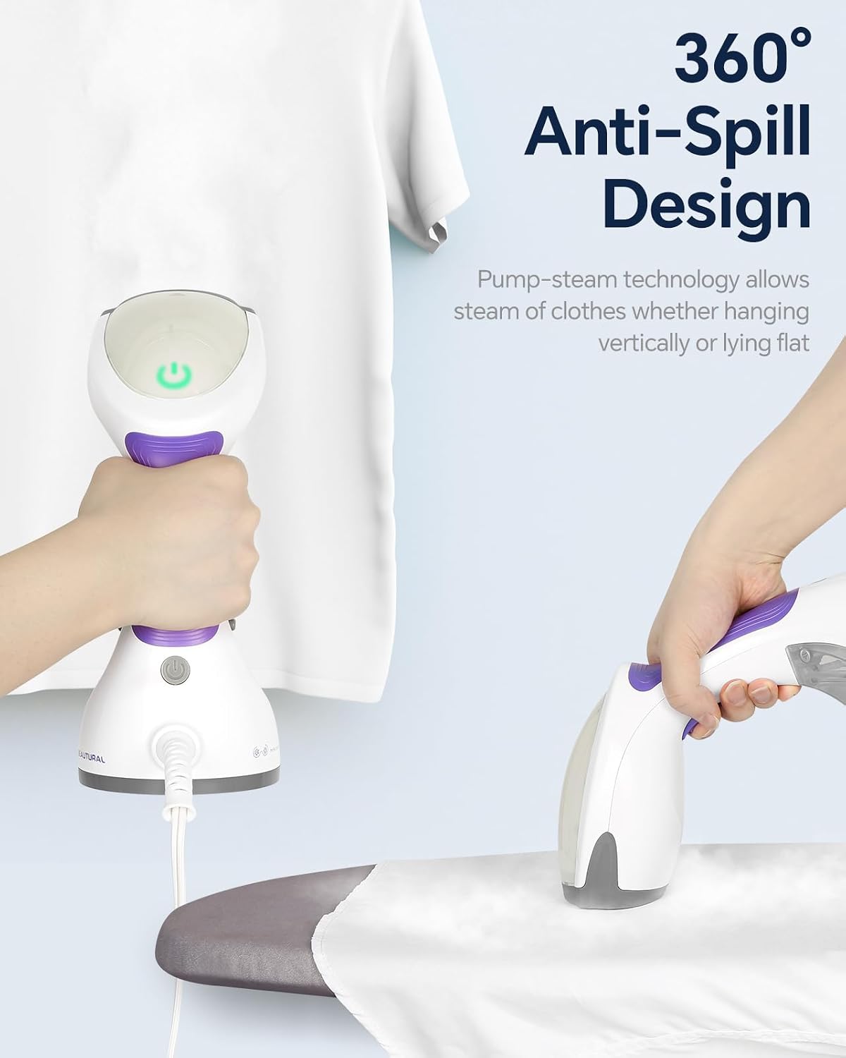 Detalle de BEAUTURAL Steamer 30s heat-up for clothes