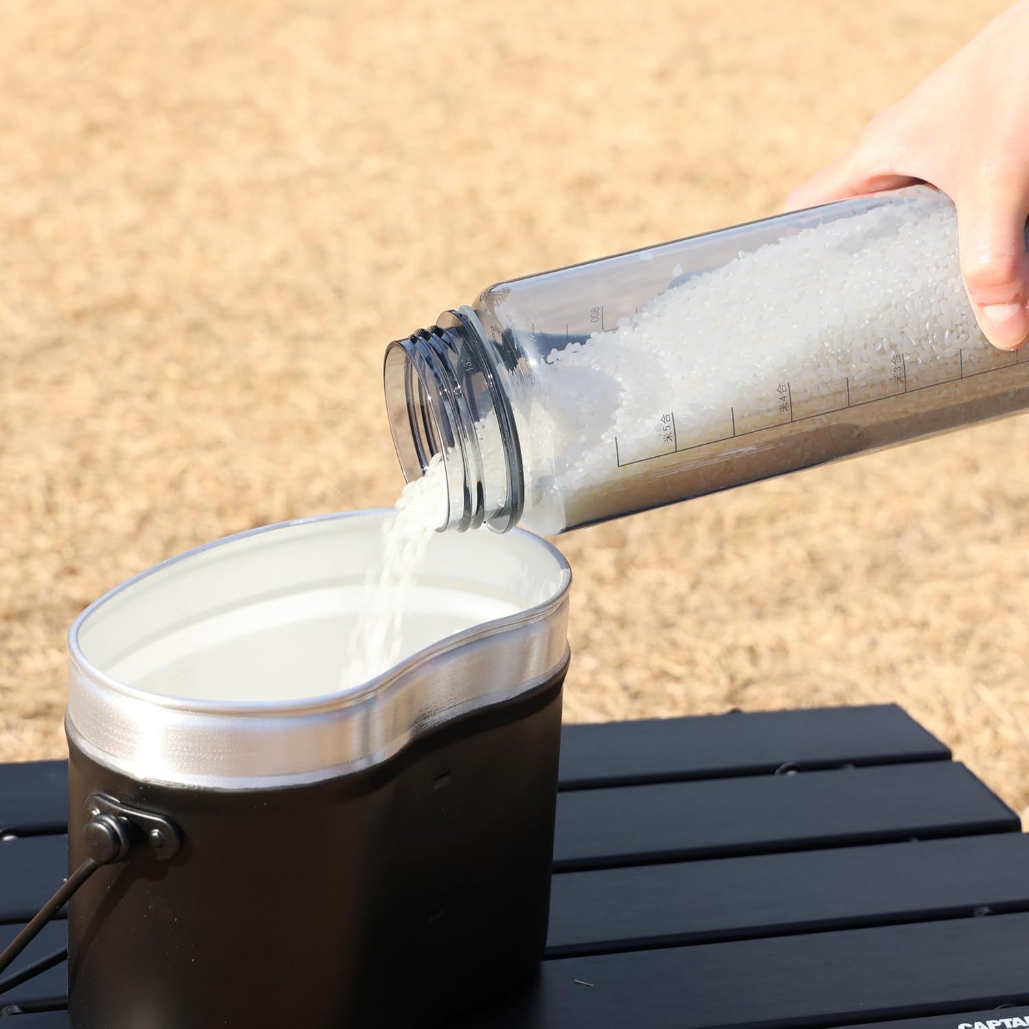 Thumbnail 6 de キャプテンスタッグ UY-7093 直飲みスポーツボトル 1,000ml ライス目盛り付き