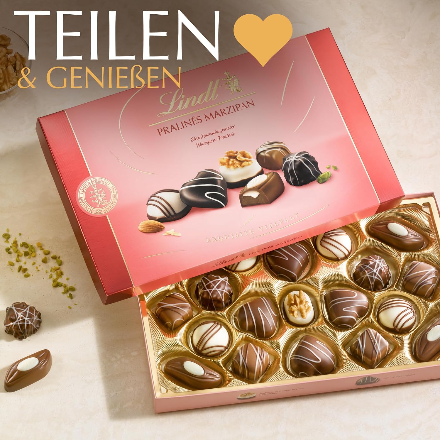 Thumbnail 2 de Lindt Pralinés Marzipan Schachtel, 200 g – 19 Pralinen in 6 Sorten