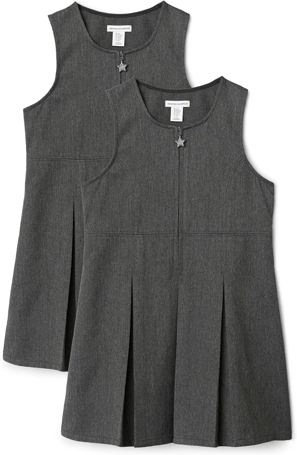 Thumbnail 6 de Amazon Essentials Girls' Pleated School Uniform Pinafores, Pack of 2
