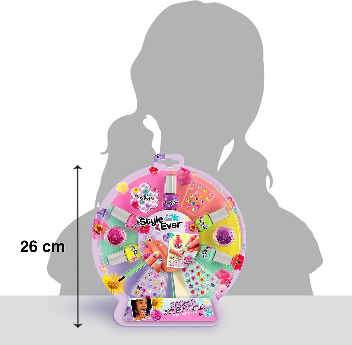 Thumbnail 4 de Canal Toys Style 4 Ever – Roue de manucure avec stickers floraux et strass autocollants