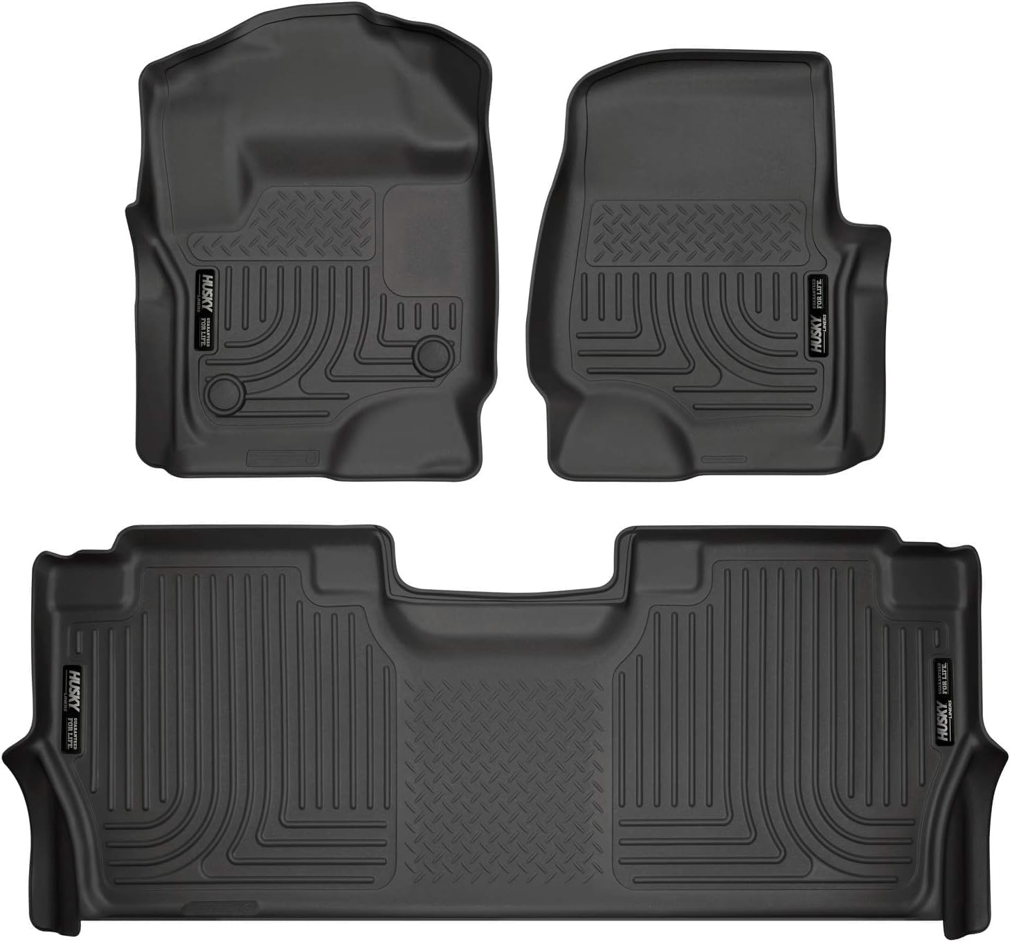 Detalle de Husky Liners WeatherBeater Floor Mats 3-pc Black