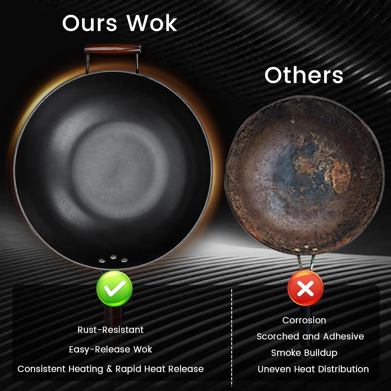 Thumbnail 6 de Colourcoco Carbon Steel Wok