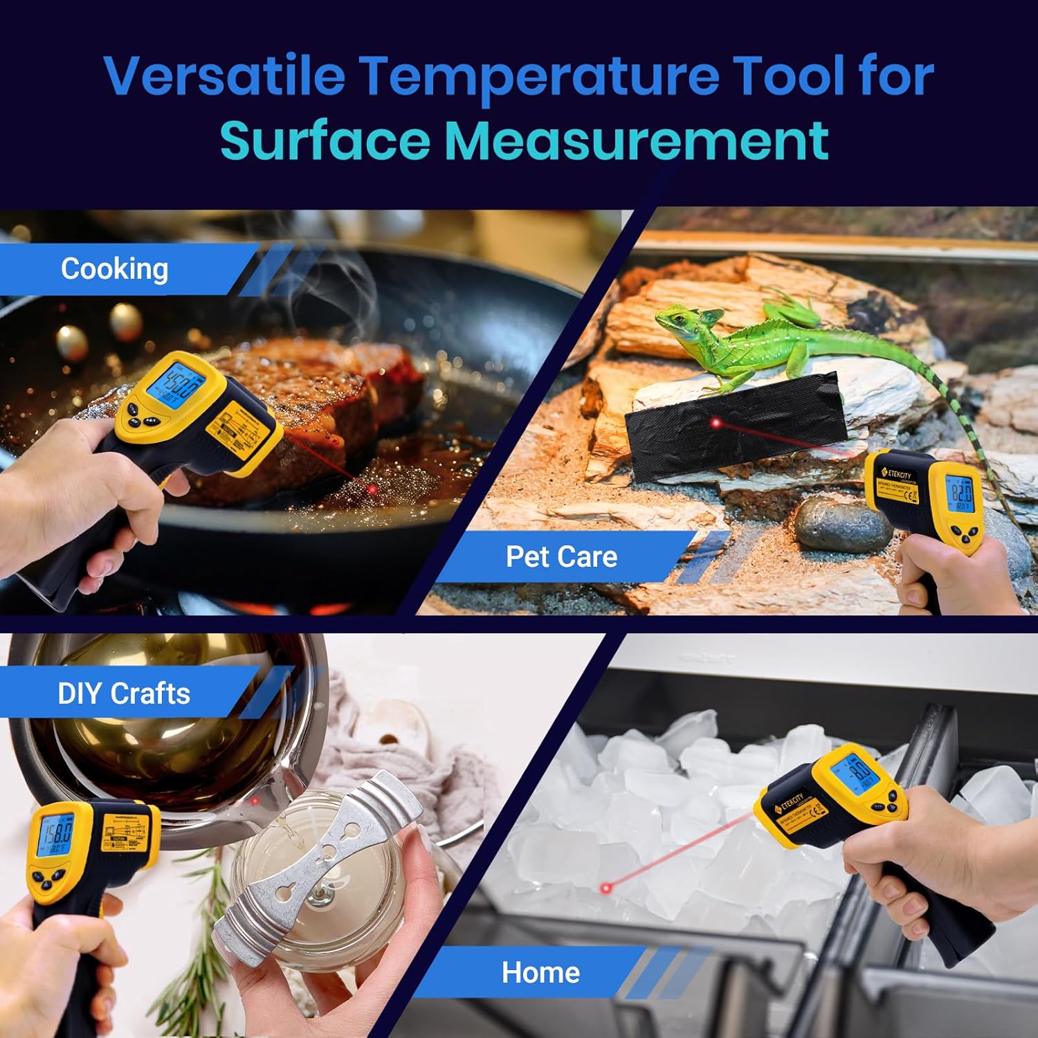 Thumbnail 1 de Etekcity 1080 Infrared Thermometer 1130°F