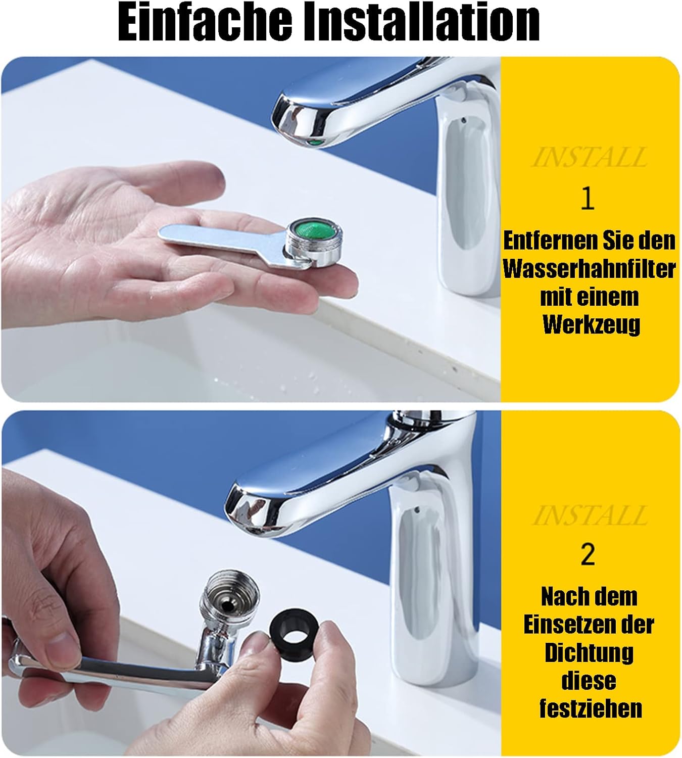 Thumbnail 6 de YRAKOZIN 1440° Drehbarer Verlängerungshahn