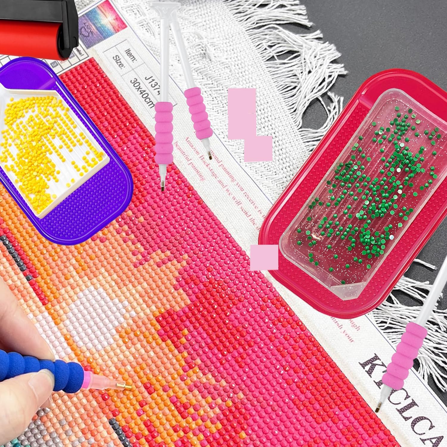 Thumbnail 5 de SuSentak 46-teiliges Diamant-Kunst-Werkzeug-Set 🎨