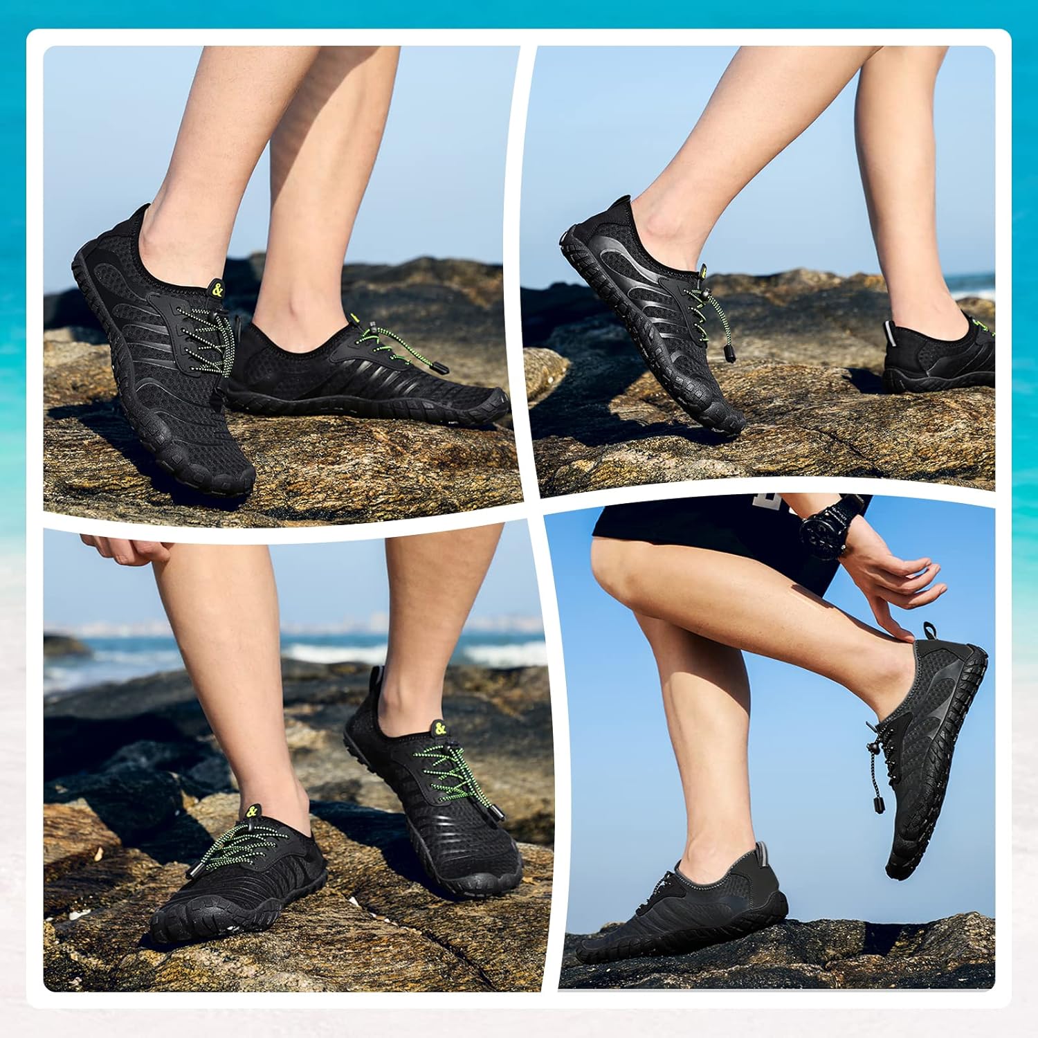 Thumbnail 1 de Wasserschuhe Unisex Damen & Herren – Schnelltrocknende Strandschuhe mit Drainagelöchern 36–46EU