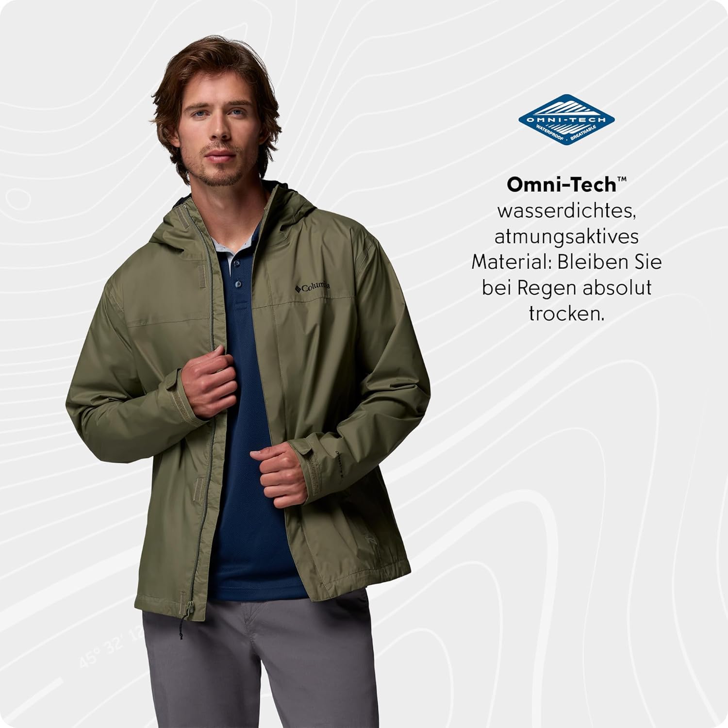 Thumbnail 3 de Columbia Watertight 2 Herren Regenjacke – wasserdicht & atmungsaktiv, mit verstaubarer Tasche