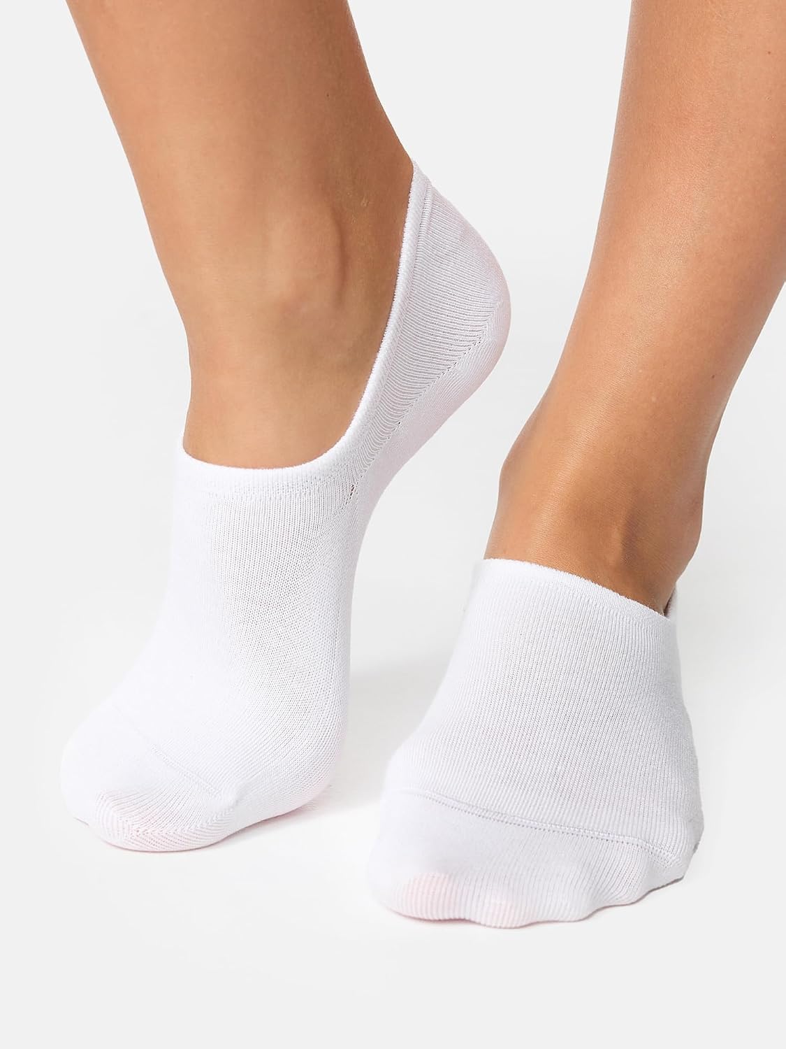 Detalle de Nur Die Sneaker Donna: Confezione da 2 calzini morbidi in viscosa di bambù per scarpe invisibili