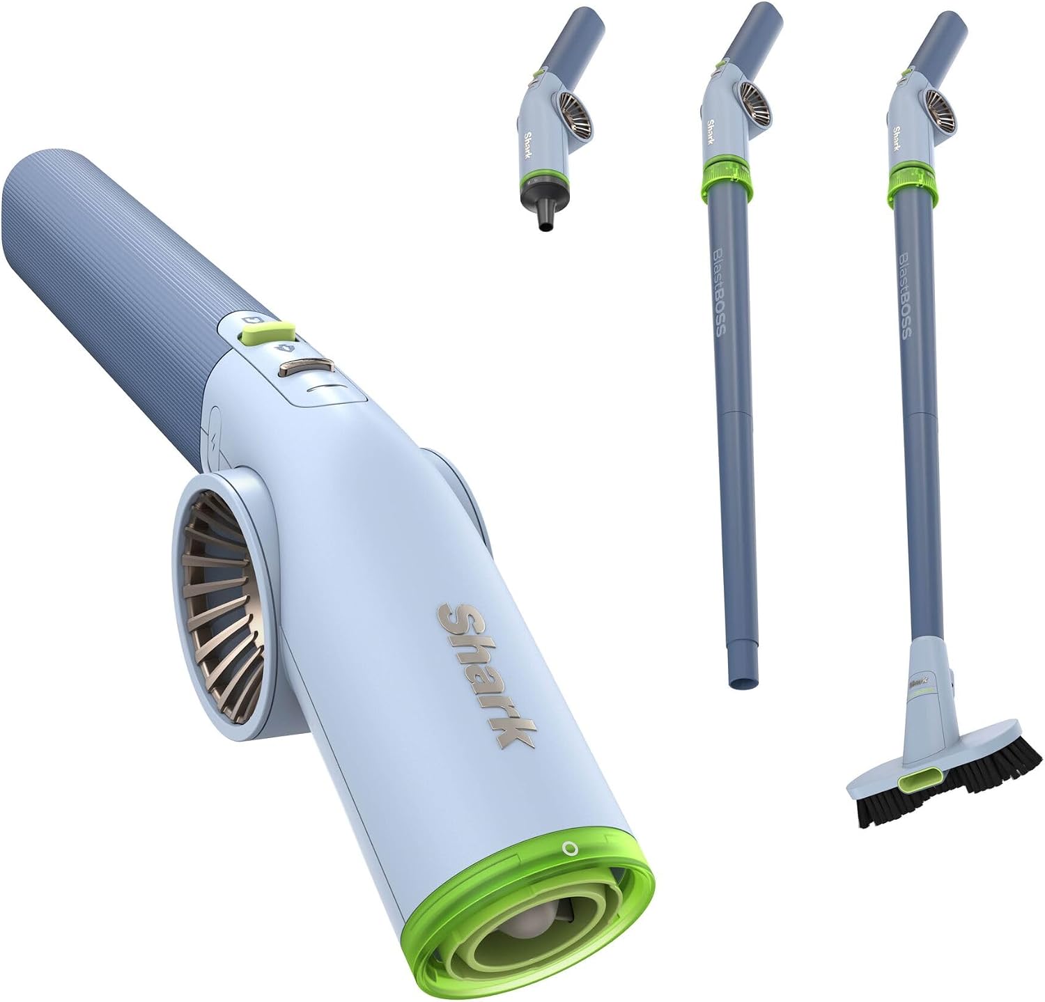 Detalle de Shark BlastBoss All-in-One Cordless Air Blasting System with BlastBroom – Sky AB2111UKBL