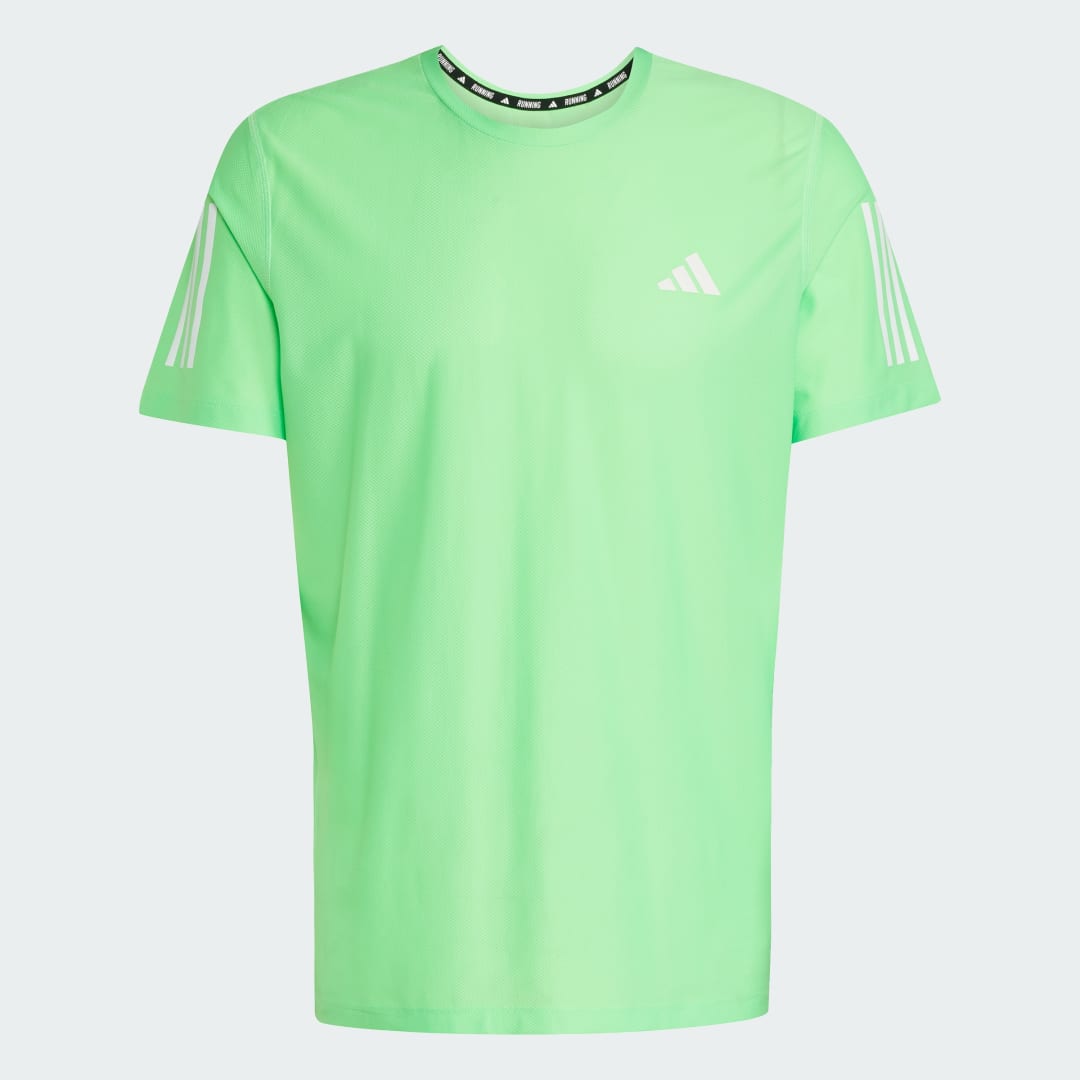 Thumbnail 3 de Camiseta Own the Run de Adidas, Verde: una opción clara para entrenar con estilo