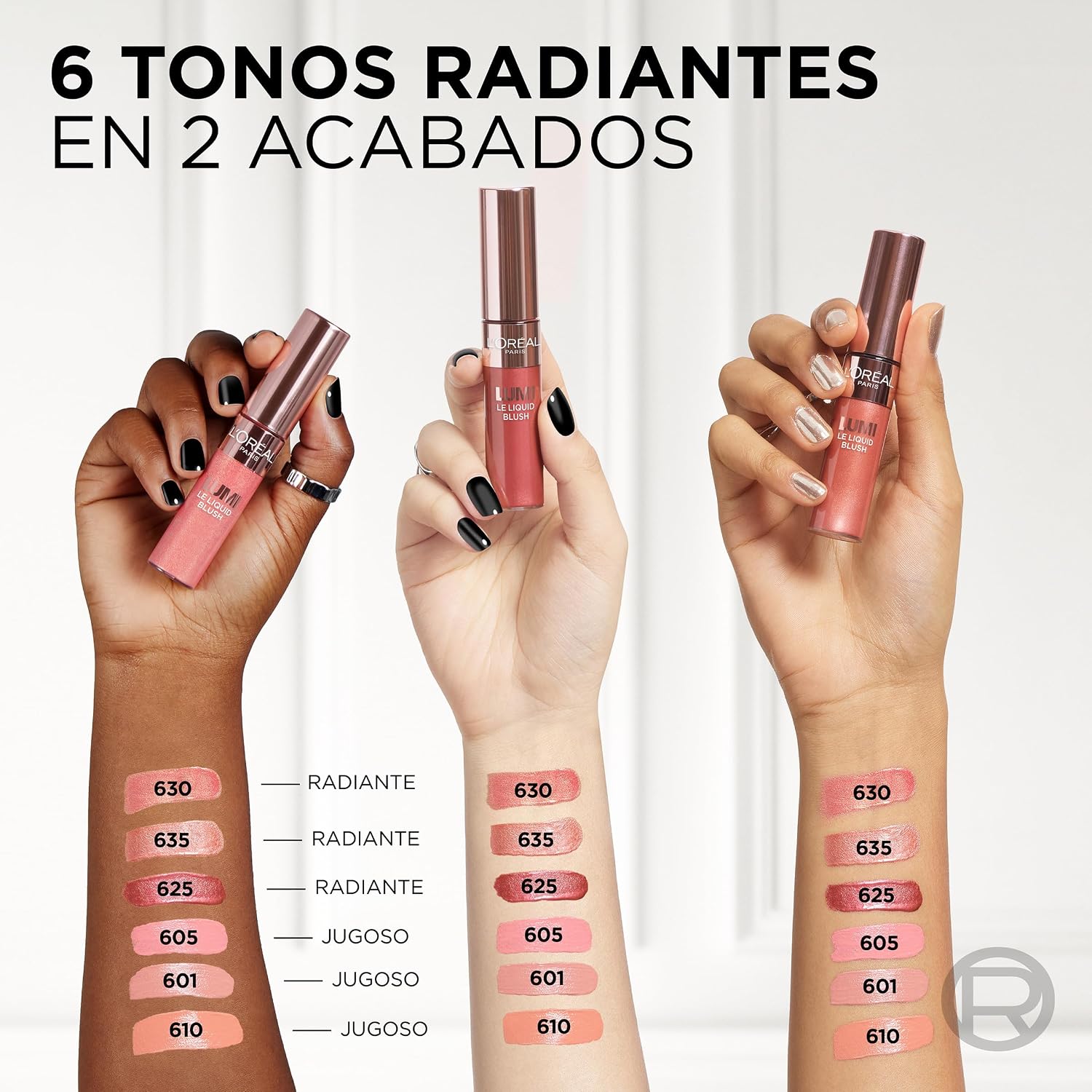 Thumbnail 6 de L'Oréal Paris Lumi Le Liquid Blush Glowy Warm Peach 627 – płynny róż 10 ml