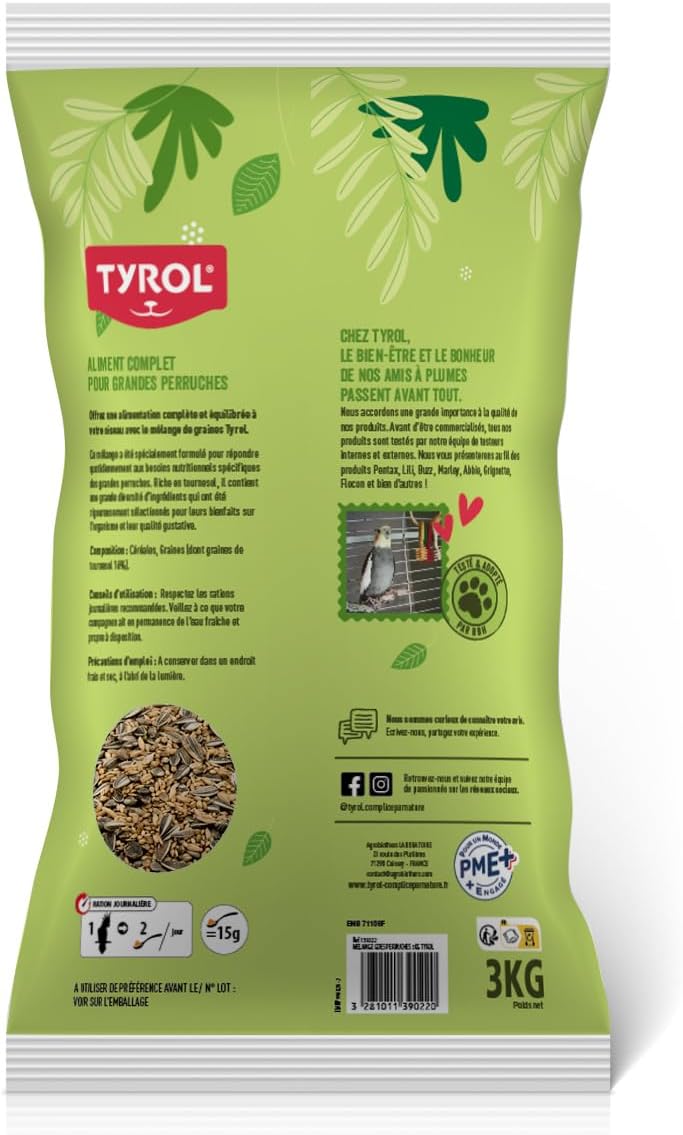 Detalle de Tyrol Melange 3 kg pour grandes perruches