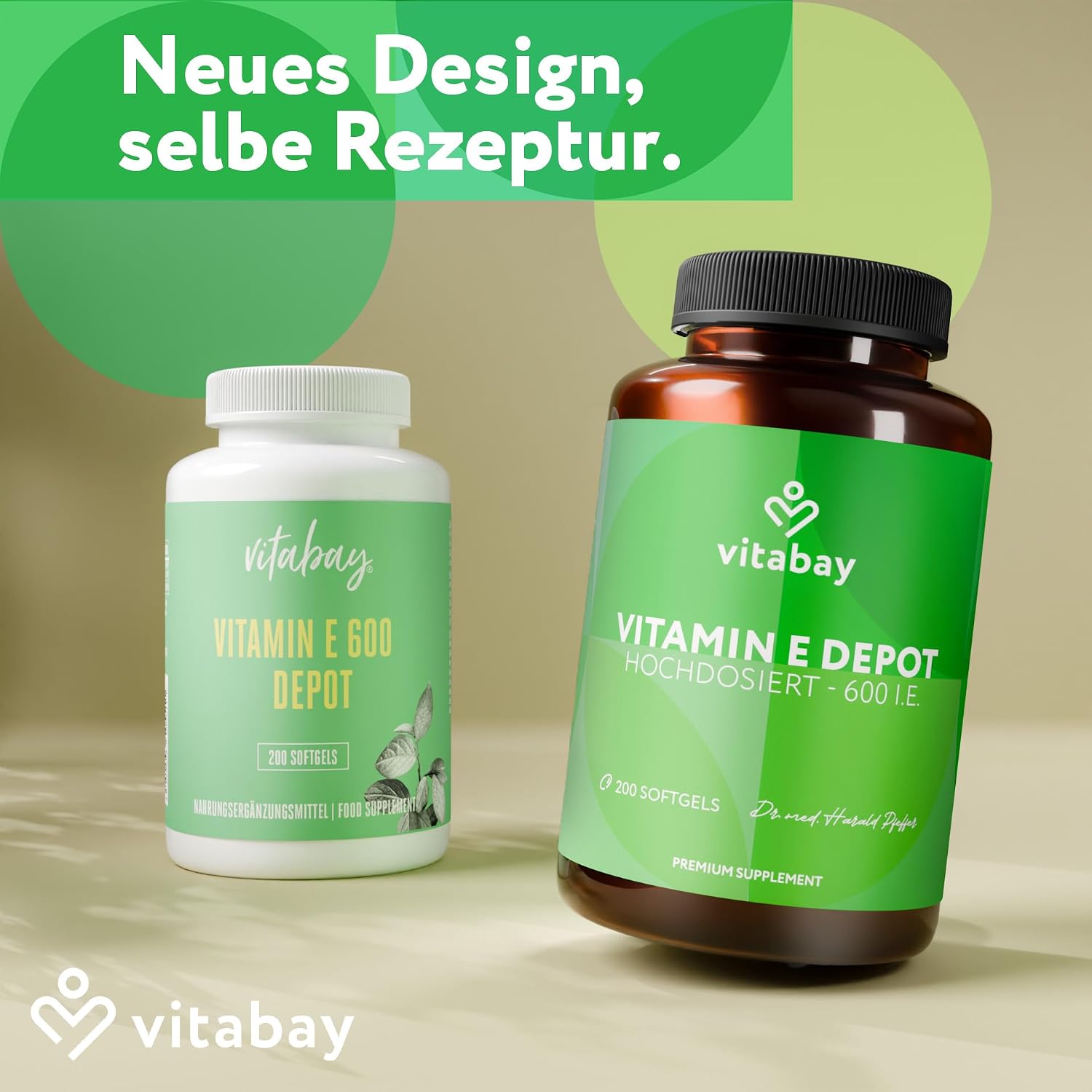 Detalle 2 de Vitabay Vitamin E 600 I.E. Depot 200 Softgels