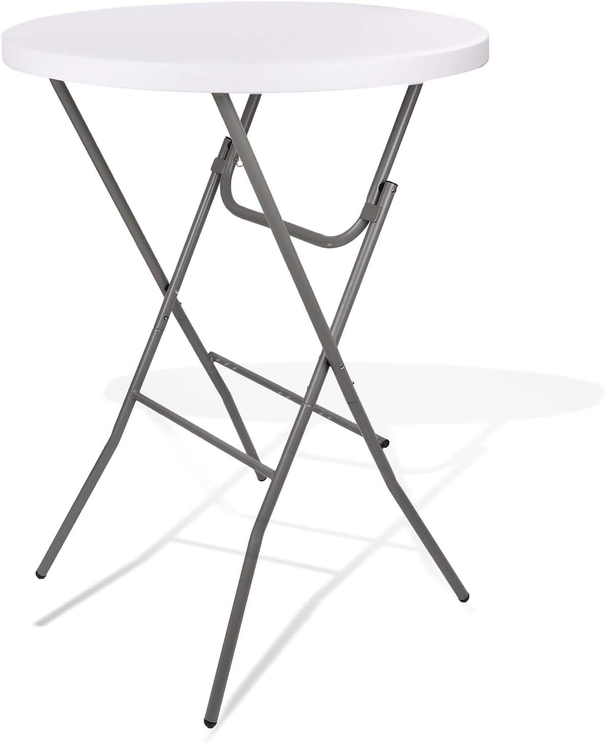 Detalle de Lakhow LA80 Folding Round Cocktail Table, 28-Inch HDPE Bar-Height