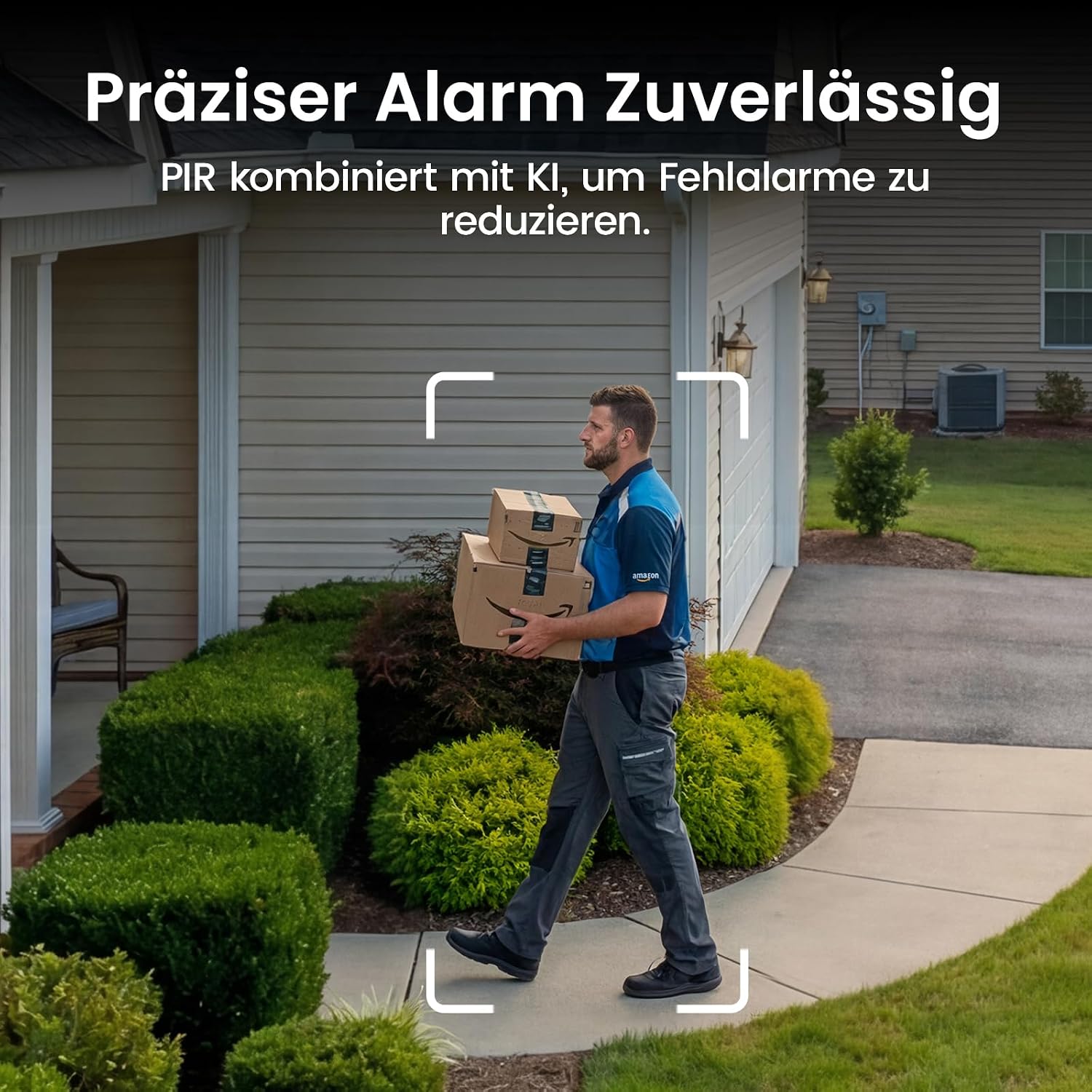 Thumbnail 6 de aosu 2K Überwachungskamera Außen Akku 2er-Kit mit Aosubase 2.0 – kabellos, 32 GB lokal Speicher, PIR Bewegungserkennung