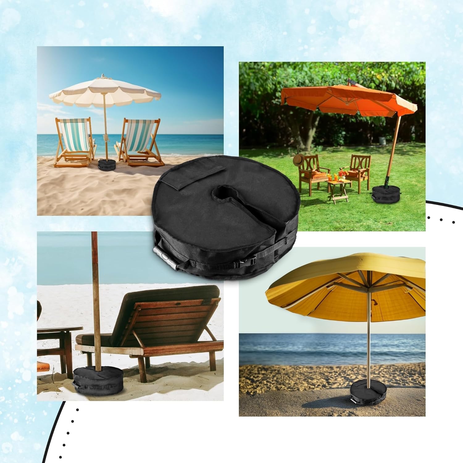 Thumbnail 3 de Straame Garden Parasol Base: Weight Stand for Cantilever and Sun Umbrella