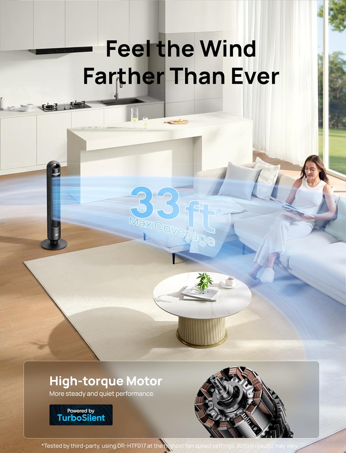 Thumbnail 3 de Dreo 28dB Silent Tower Fan for Bedroom