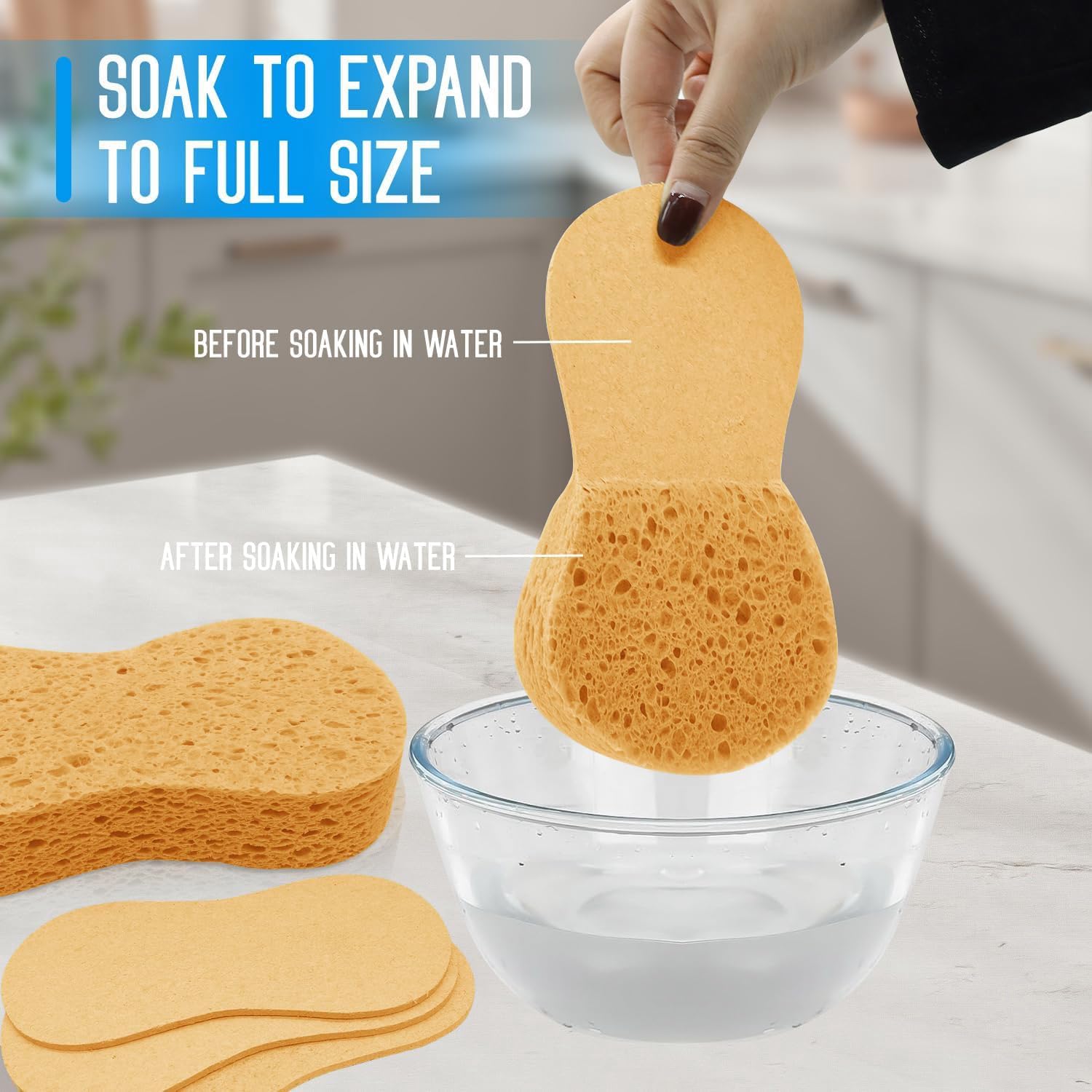 Thumbnail 5 de 3-Pack Large Natural Cellulose Sponges