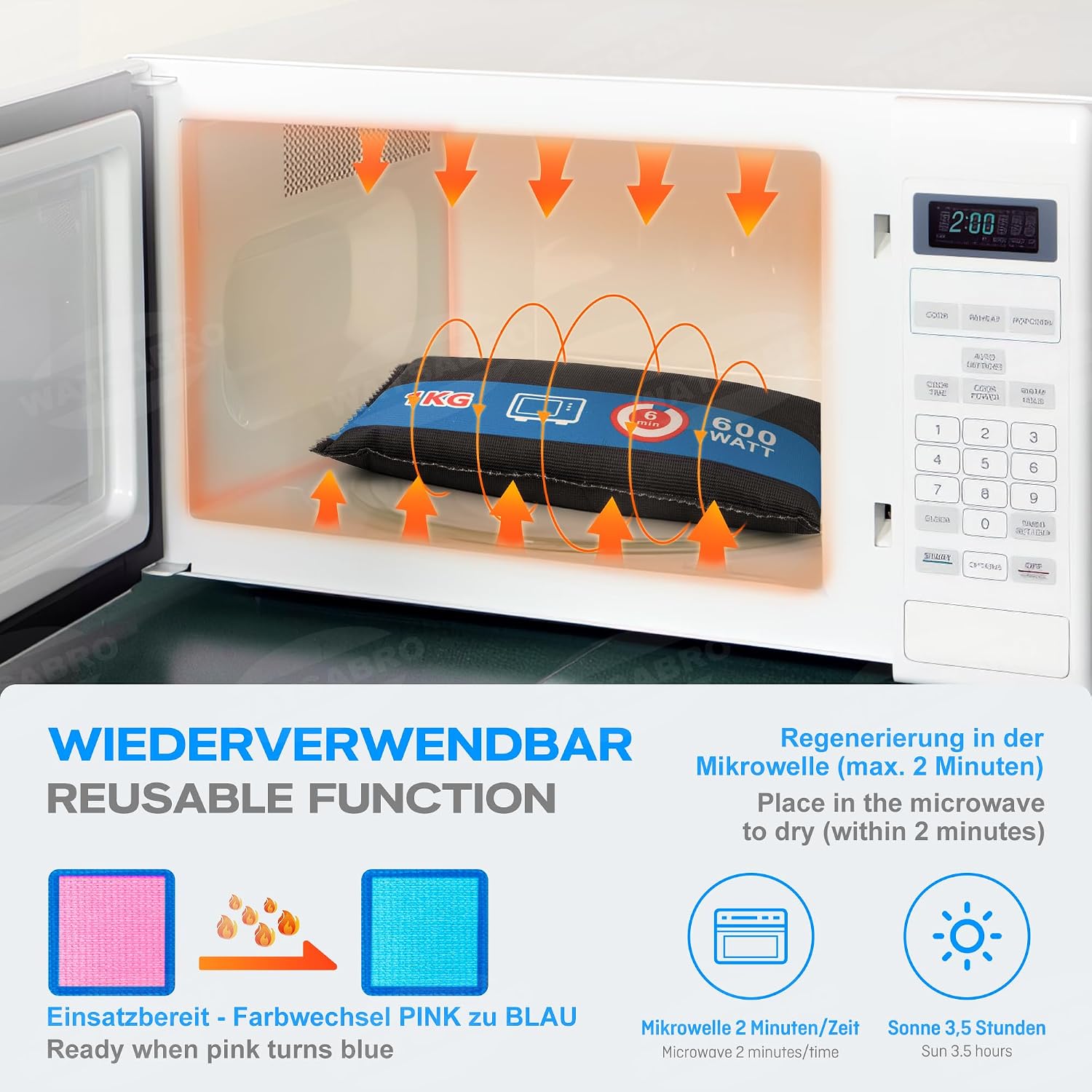 Thumbnail 5 de WATSABRO 1kg Car Dehumidifier Bag
