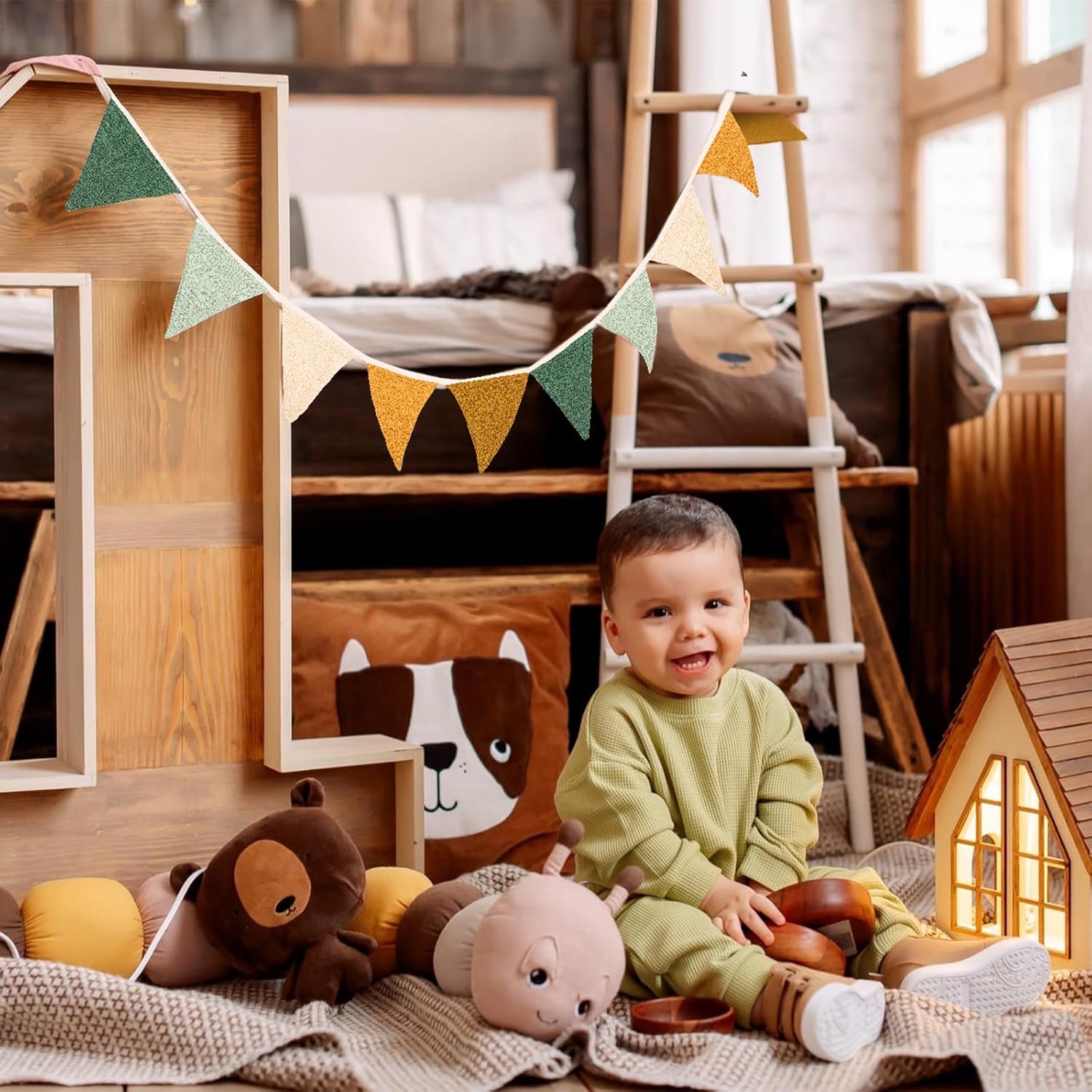Thumbnail 3 de Zouwel Fabric Bunting Banner 2.6m