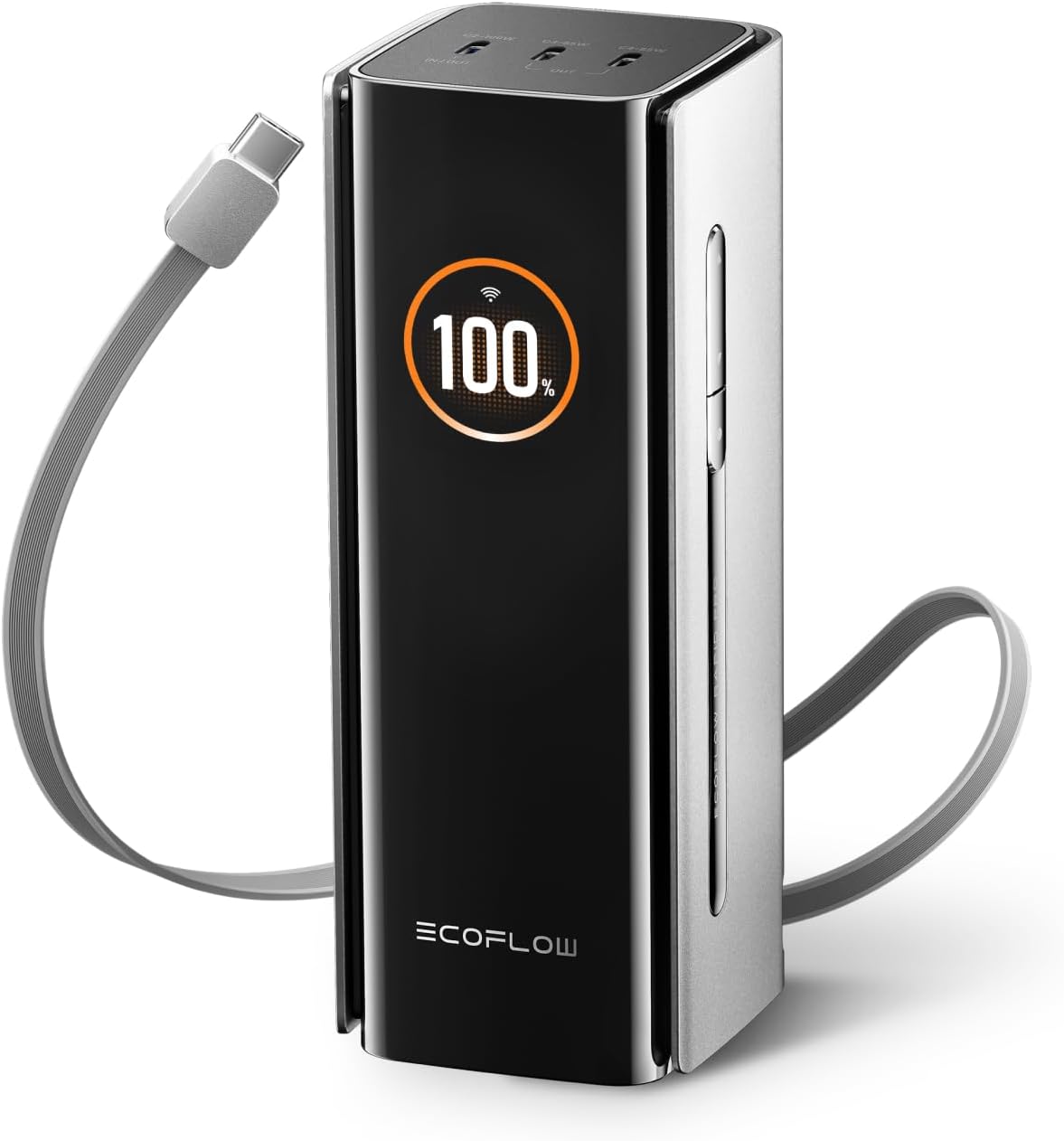 Detalle de EcoFlow RAPID Pro 20,000 mAh Power Bank, 230W, 4-Port, 100W Cable