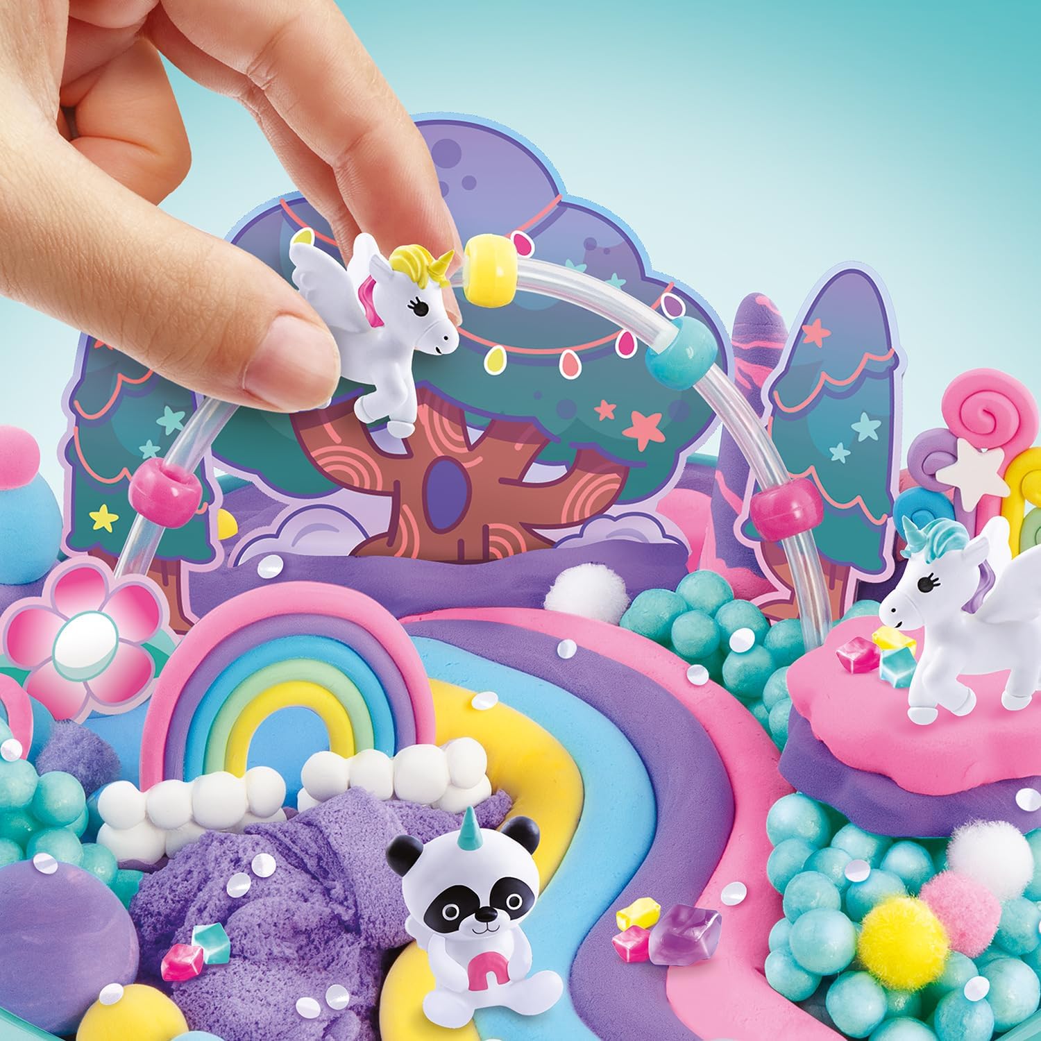 Detalle 1 de Canal Toys So Sensory Mini World – Świat Jednorożców DIY z kopułą i teksturami