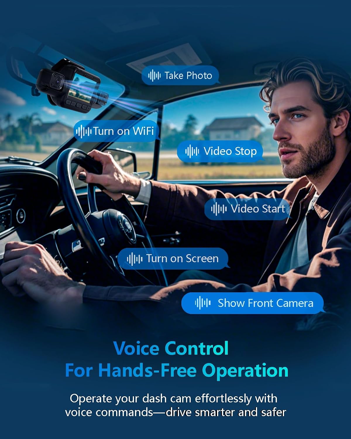 Thumbnail 5 de V8Plus 3K Dash Cam 4‑channel with 64GB SD