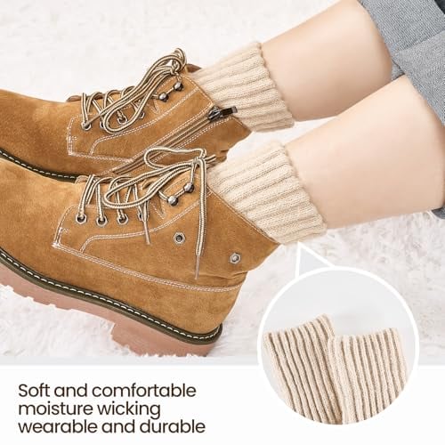 Detalle de Niorasen Thermal Socks for Women - 3 Pairs Wool Winter Warm Thick Socks (Gift Box) UK 4-8