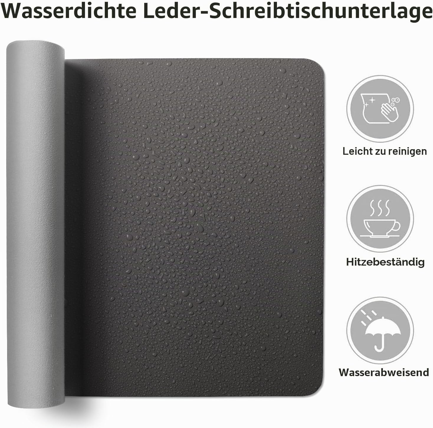 Thumbnail 4 de Aothia Schreibtischunterlage 80x40 cm grau