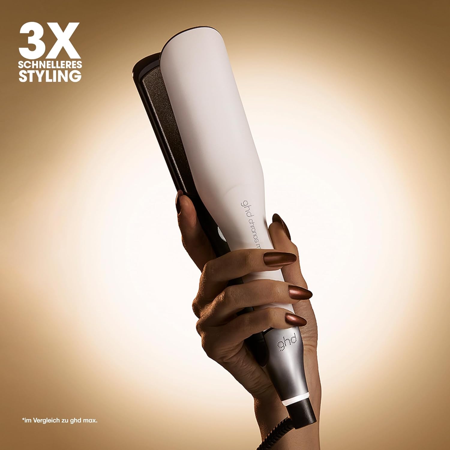 Detalle de ghd chronos max Breites Glätteisen – leistungsstarker Styler für dickes, langes und lockiges Haar