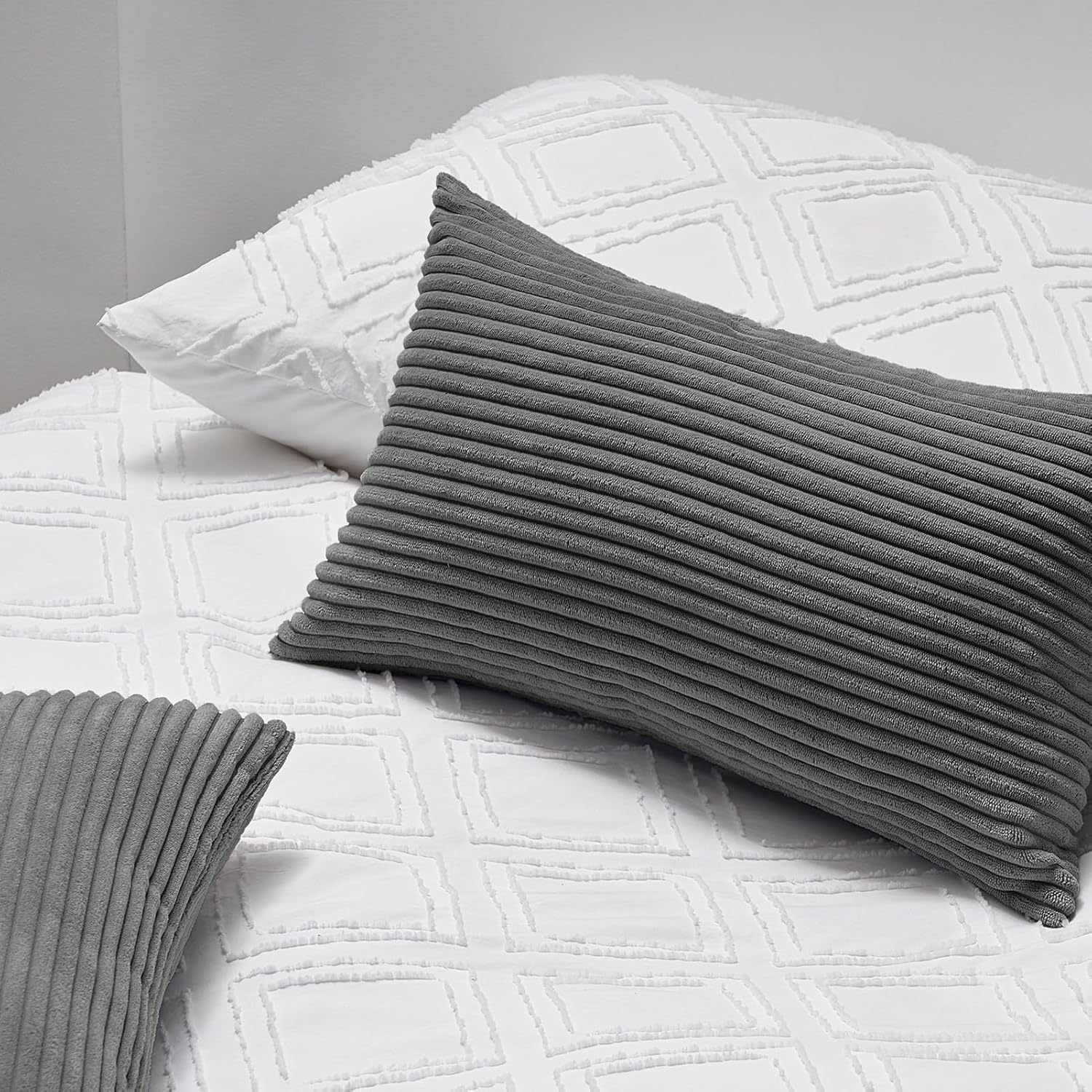 Thumbnail 2 de Topfinel Fundas de Cojín Acanaladas 40x60 cm 🛋