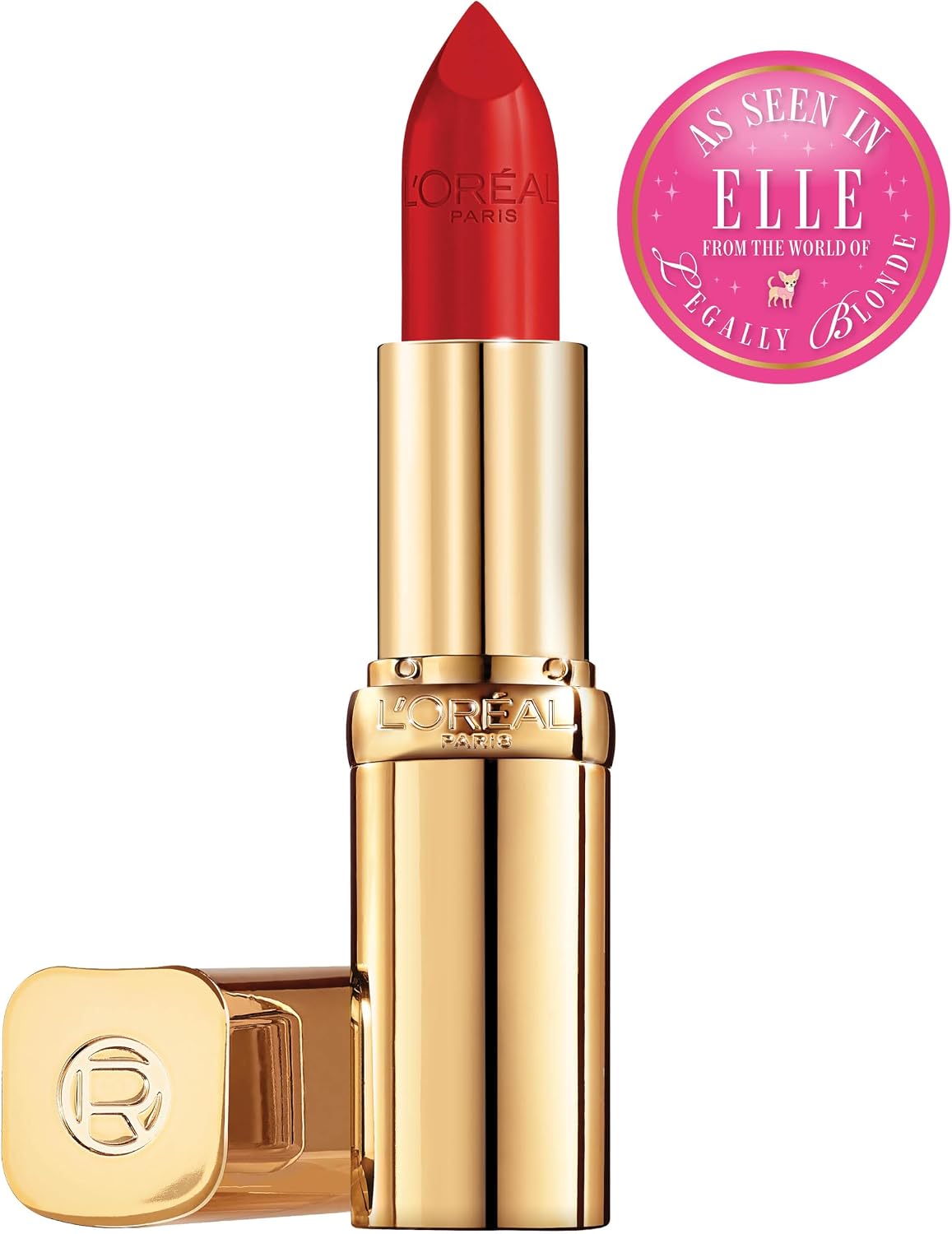 Detalle de L’Oréal Paris Color Riche Satin 297 Red Passion – läppstift med satinfinish