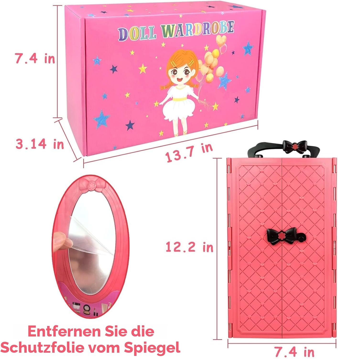 Thumbnail 4 de Puppenoutfit 11,5 Zoll Kleiderschrank Set