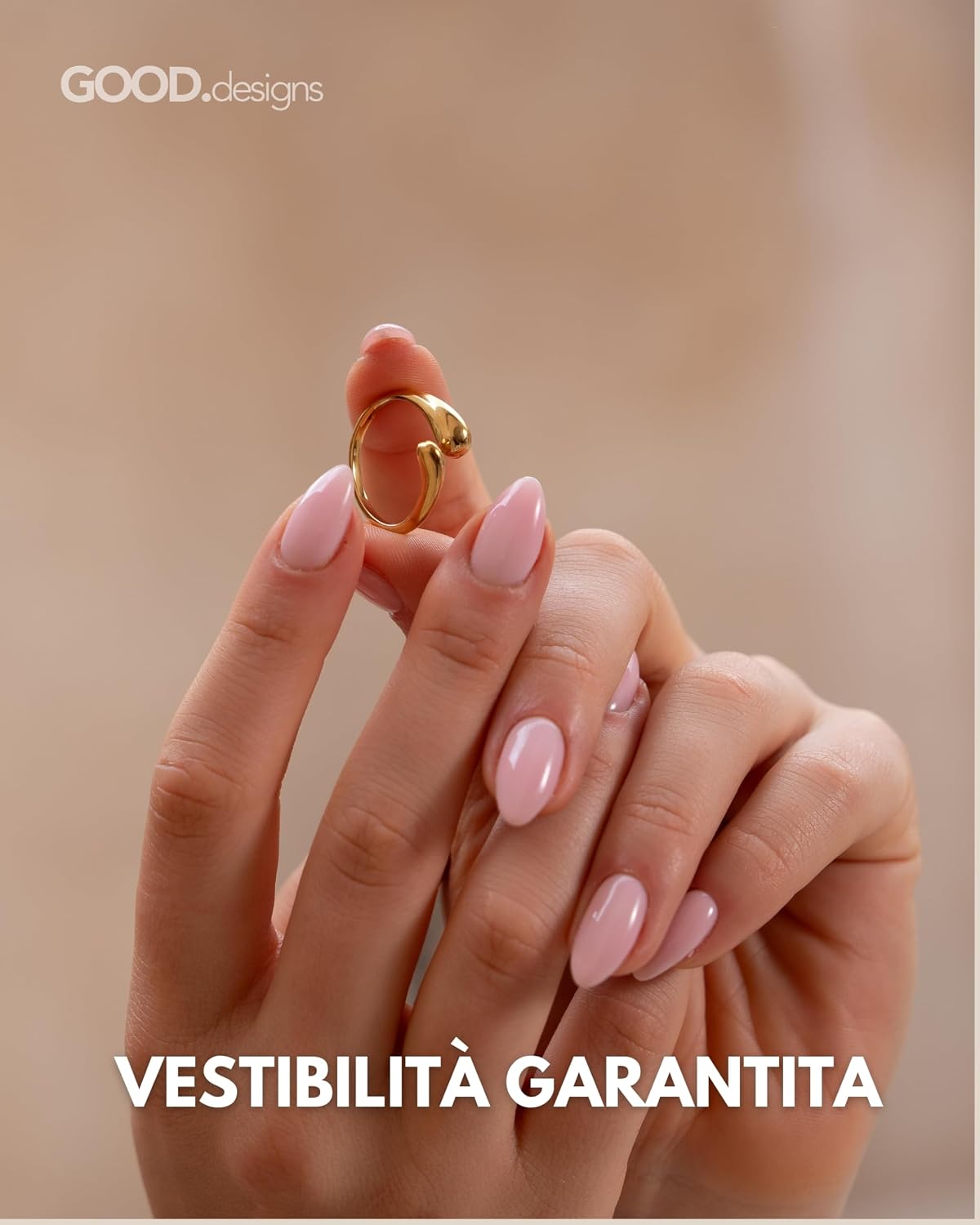 Detalle 2 de Anello regolabile acciaio Chunky Rings 52‑60