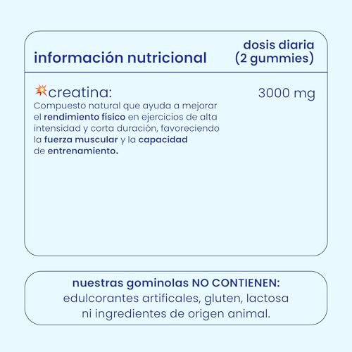 Detalle de Jelly Pills gominolas de Creatina Monohidrato pura (1,5 g por gummy, 60 veganas) sabor fresa