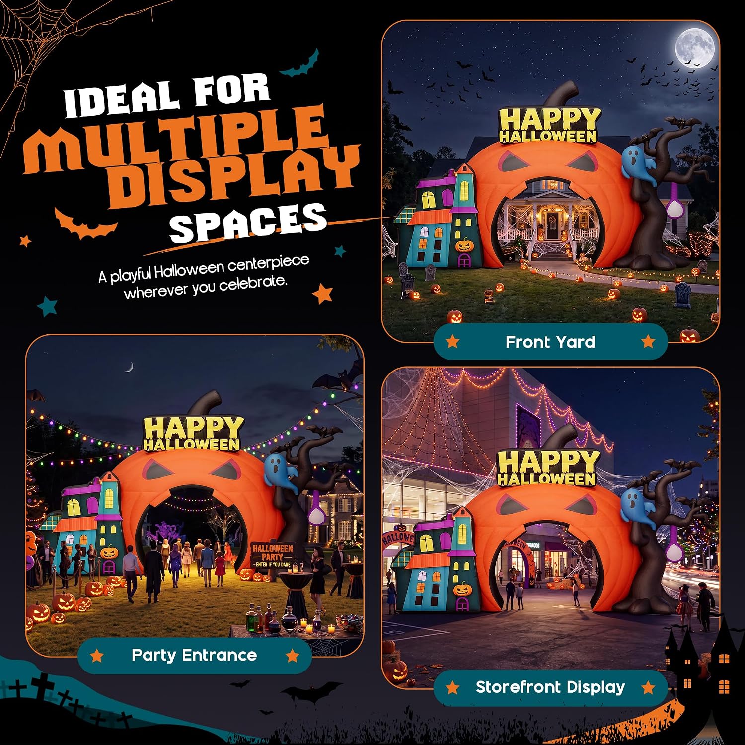 Detalle 2 de Albott Halloween Inflatable Arch, 19.7 FT