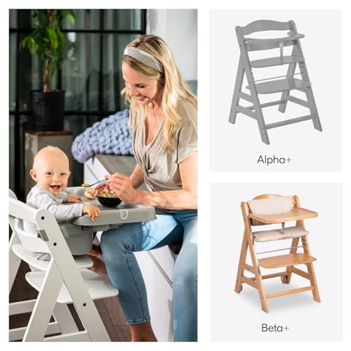 Detalle de hauck Alpha Tray Bandeja regulable y extraíble 6–24 meses 🍽