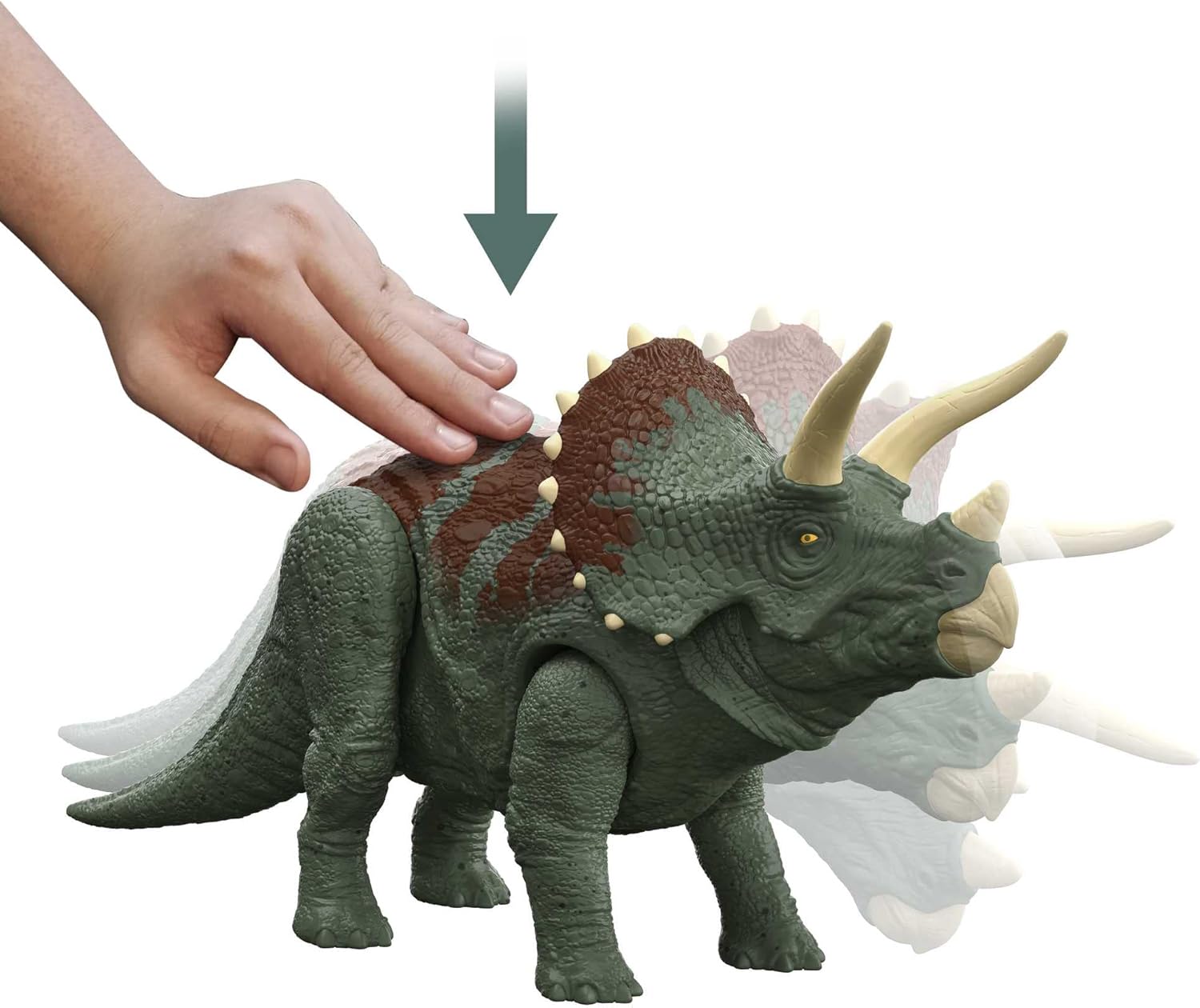 Detalle de Mattel Jurassic World Pack de 4 figuras dinosaurios 🦖