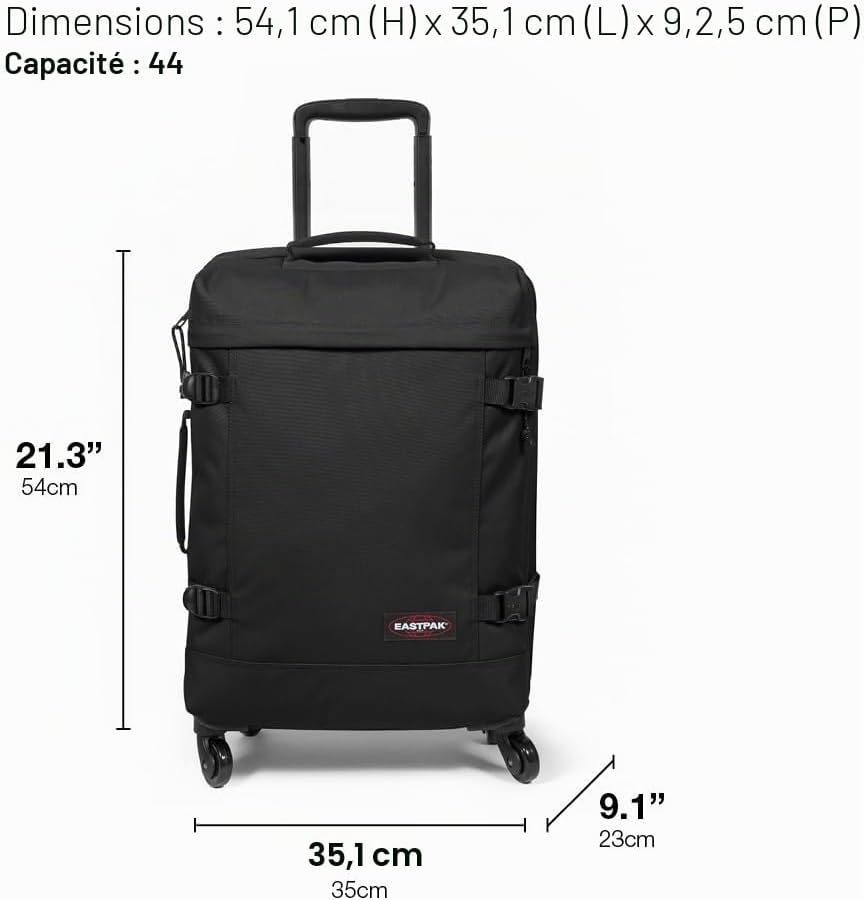 Detalle de EASTPAK TRANS4 S Valise 54 x 35 x 23 cm – 44 L – Black Denim