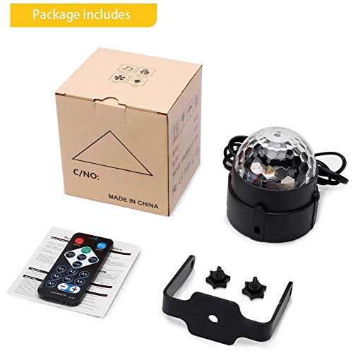 Thumbnail 6 de U`King Discokugel – 360° RGB LED Party Licht mit Fernbedienung, 3W, musikgesteuert