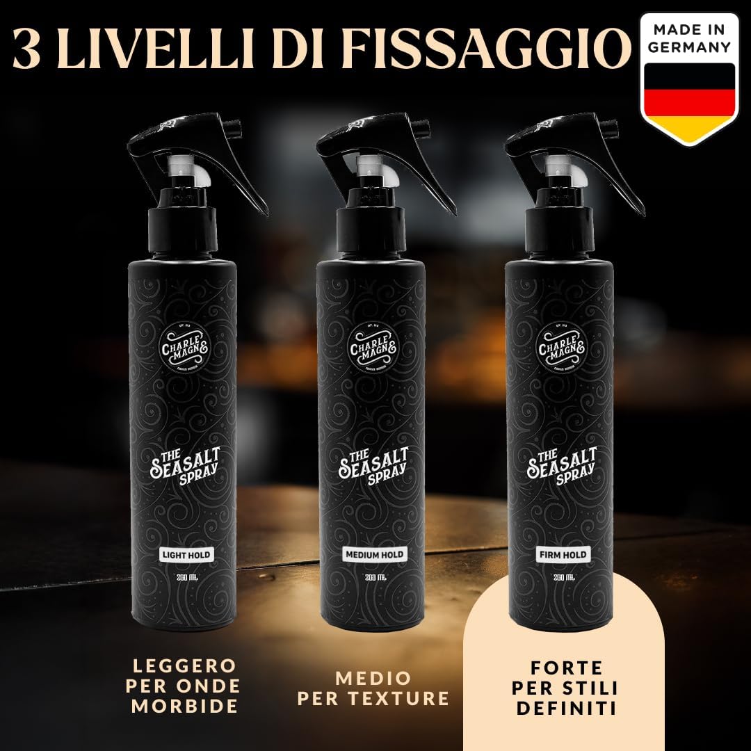 Detalle 2 de Charlemagne Spray al sale marino 200 ml — addensante per capelli 💇♀