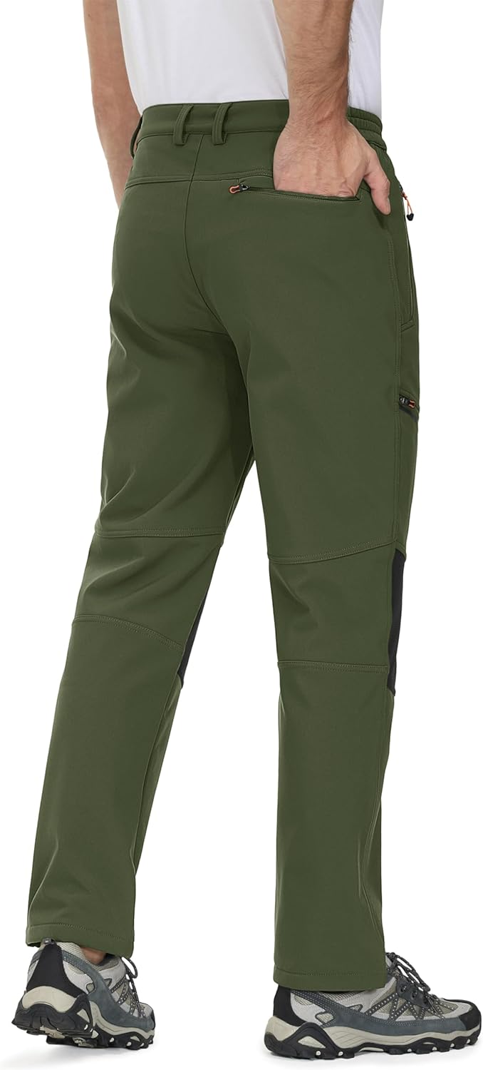 Thumbnail 1 de TACVASEN Men’s Waterproof Trousers (Zip Pockets, No Belt) for Hiking, Work & Outdoor Use