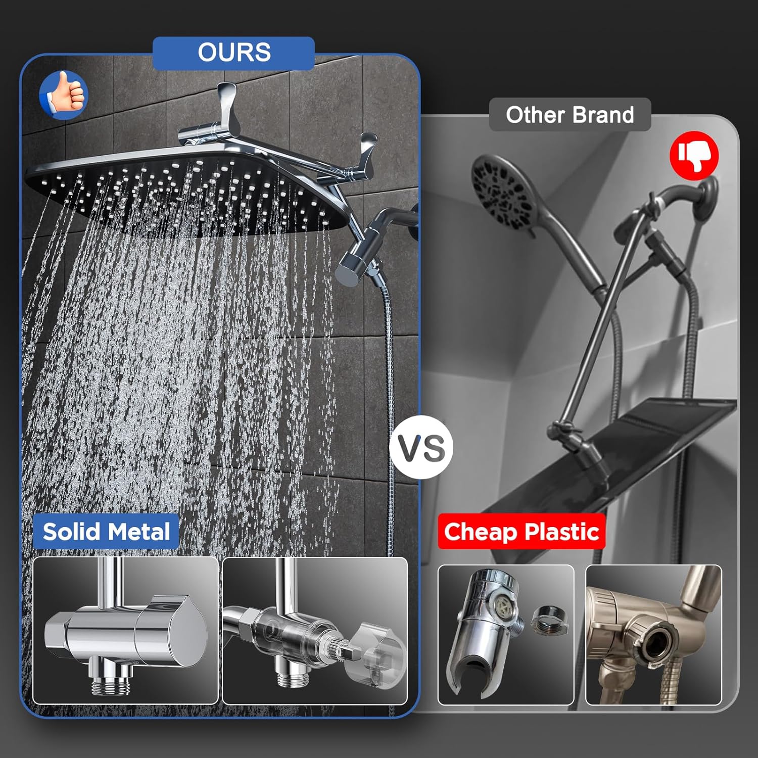 Thumbnail 4 de Veken 11.8" Rain Shower Head