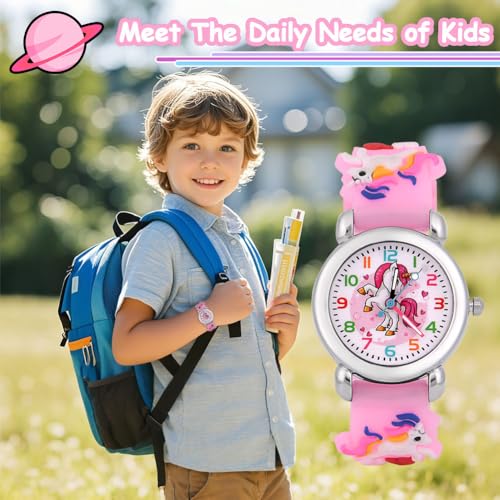 Detalle de OFFCUP Orologio da Polso per Ragazzi e Ragazze: Orologio Bambini Movimento in Silicone