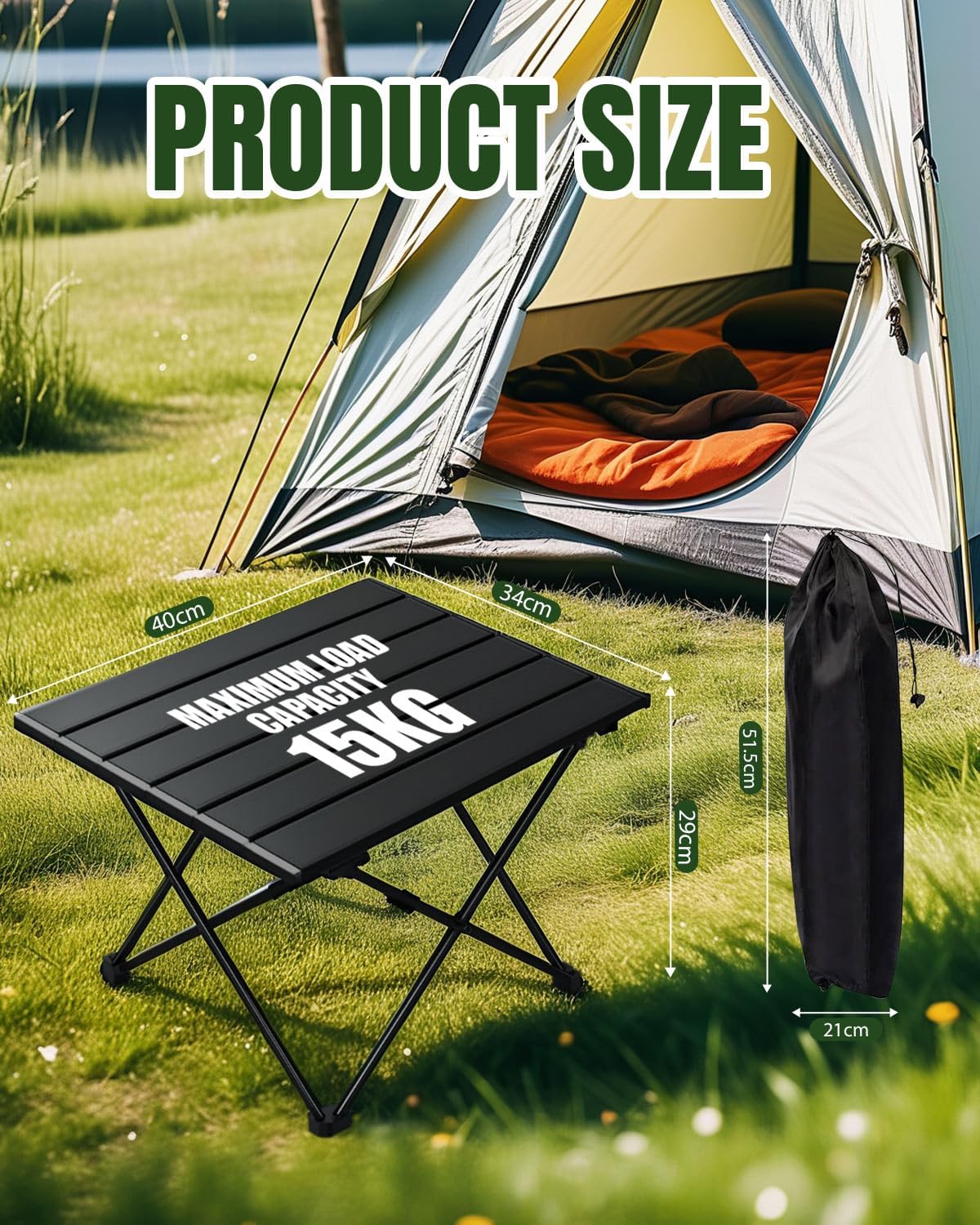Thumbnail 6 de Torlaist Portable Folding Camping Table: Compact, Lightweight Aluminium Table for Outdoors