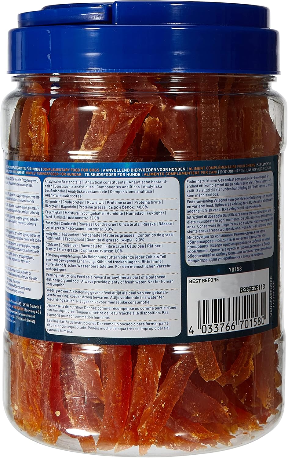 Detalle 2 de Nobby STARSNACK mjuka kycklingremsor för träning, 450 g