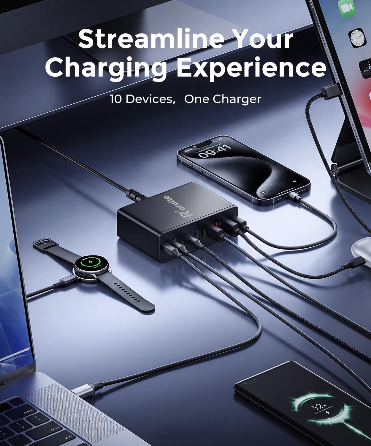 Detalle 2 de USB C Charging Station 200W 🔌