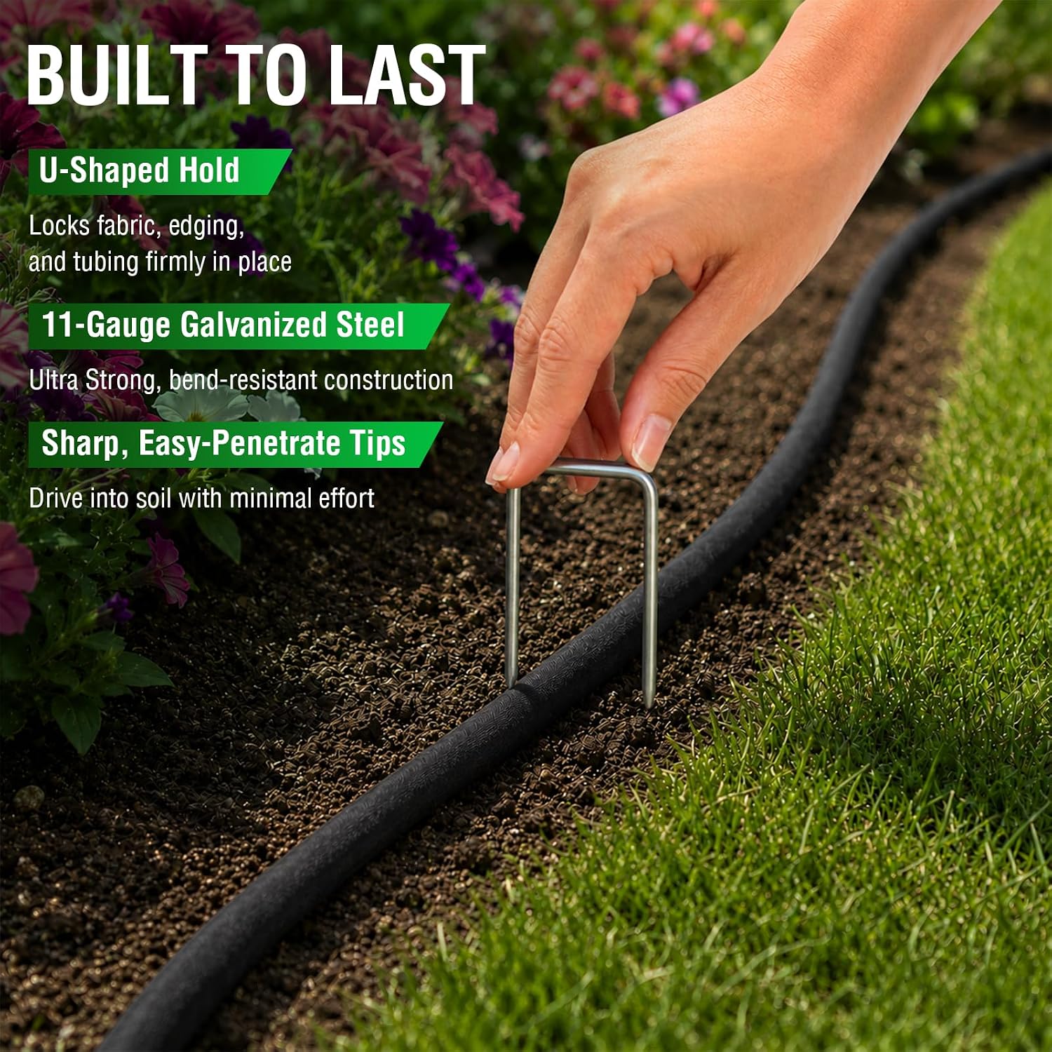 Detalle 2 de MIXC Landscape Staples 6-Inch